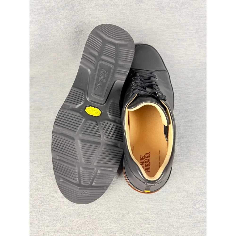 Samuel Hubbard Dress Fast Black Leather Oxfords Mens 11.5 M1310-068 Vibram Sole